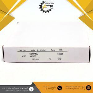 رینگ پیستون موتور 6D105 کوماتسو برند RIK کد فنی ‎6137-31-2032